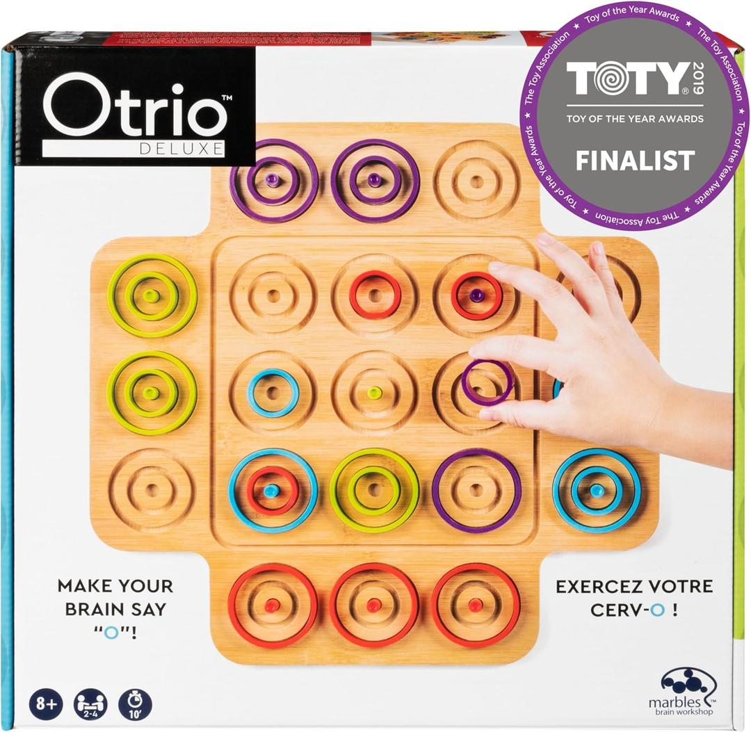 Spin Master Games, Otrio Wood Strategy Game, Interactive Puzzle Game, STEM Activity, 2 Players, for Ages 8 &Up