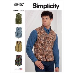 Simplicity Mens Vests-34-36-38-40-42