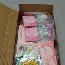 24 Pack Valentine's Day Building Block Gifts for Kids Valentines Succulent Building Blocks Set with Card Classroom Exchange Prize Party Favor Blocks for Boys and Girls