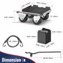 Furniture Moving Dolly with Reinforced Steel Panel Heavy Duty,360Swivel & Top Brake Furniture Movers with Wheels,Furniture Lifter Set of 4 up to 3000 LBS for Appliances,Sofa,Fridge,Washing Machine