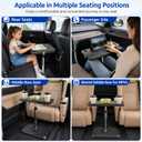 Car Seat Tray Table, Adjustable Car Desk for Laptop, 360 Rotating | Multi-Function Car Tray Table for Passenger & Rear Seat, Portable Eating & Work Station, Essentials Accessories for Long Trip, Size: 19.7in x 11.8in