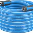 Fevone 55 ft Garden Hose, Offered by Manufacturer, Heavy Duty Water Hose, Hybrid Polymer, Kink Resistance, 3/4" GHT Aluminum Fittings, 5/8" ID, 600 PSI, Drinking Water Safe (GH7)