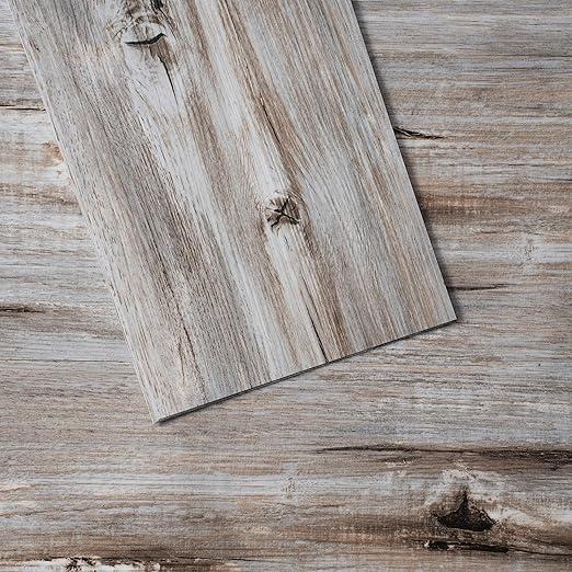 VEVOR Peel and Stick Floor Tile 36" x 6", 36 Tiles Self Adhesive Vinyl Floor, 0.62 mm Thick, Vintage Wood Grain DIY Flooring Tiles for Bedroom, Living Room, Bathroom (54 Sq.Ft/Box)