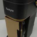 Single Serve One Cup Coffee Maker, for K Cups and Grounds, Mini Coffee Maker with Portable Handle, 6 to 12 Oz Brew Size, for Travel, Camping, Office, RV and Dorm, 120V, Black and Gold