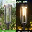 BITPOTT Bright Solar Pathway Lights Outdoor, 8 Pack Solar Powered Garden Lights Waterproof IP65, Auto On/Off Outdoor Light for Lawn Patio Walkway Driveway Decor Landscape Lighting
