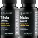 Nugenix Essentials Tribulus Terrestris for Men Extract - 95% Total Saponins, 1000mg High Potency, Extra Strength, 120 Count, Expiry: 07/2027
