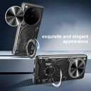 Compatible with Oppo Find X8 5G Case,with Slide Camera Lens Cover Compatible with Oppo Find X8 5G CPH2651 Case Blue