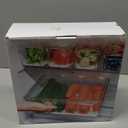 POMEAT 10 Pack Fridge Organizer, Stackable Refrigerator Organizer Bins with Lids, Produce Fruit Storage Containers for Storage Clear for Food, Drinks, Vegetable Storage