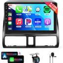 8 CORE 4G+64G Car Stereo Radio for Honda CRV 2002-2006 with Wireless CarPlay Android Auto, 9 Inch 1280 * 720P IPS Touch Screen Head Unit Android 13 GPS WiFi Bluetooth 32-Band DSP SWC HD Camera