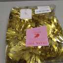 WRAPAHOLIC 4 Inch 12 Count Self-Adhesive Tinsel Bows Gift Wrap Accessory - Gold Christmas Tinsel Bows for Gift Wrapping Holiday Christmas Birthday Party