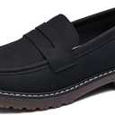 Penny Loafers for Women Business Casual Shoes Womens Platform Chunky Loafers Comfortable Dressy Slip On Work Shoes
