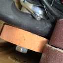 Mini Belt Sander, Electric Small Sander Knife Making Supplies, 7 Adjustable Speed Electric Knife Sharpener, Power Belt Grinder for Woodworking, Metal Working DIY (Sharpening Belt Grinder)