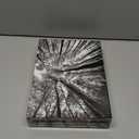 Bgraamiens Puzzle-Forest in Black and White-1000 Pieces Creative Black and White Nature Scenery Hard Puzzle Blue Board Jigsaw Puzzle