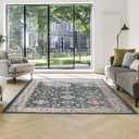 Gertmenian Indoor Area Rug - 5x7 Standard, Stain Resistant, Ideal for High Traffic Areas in Living Room, Bedroom, Entryway - Hadley, Blue, 38854