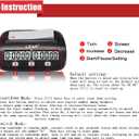 LEAP Chess Clock Digital Chess Timer Professional for Board Games Players Count Up/Down Timer with Alarm Function Black (Official Store)
