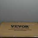 VEVOR Utility Service Cart, 2 Shelf 550LBS Heavy Duty Plastic Rolling Utility Cart with 360 Swivel Wheels (2 with Brakes), Large Lipped Shelf, Ergonomic Storage Handle for Warehouse/Garage/Cleaning