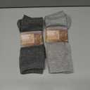 2 Pairs Alpaca Wool Knee High Socks for Men Women Alpaca Wool Blend Thermal Winter Hunting Moisture Wicking Hiking (8-10, Light Gray, Dark Gray)