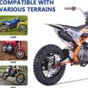 3.00-14 90/100-14 Dirt Bike Rear Rim Wheel Tire With 15mm Bearing for 125cc 140cc 150cc 160cc Kayo TT140 TTR125 RM80 RM85 KLX140R DB17 DB27X-Motos Apollo RFZ DB-X18 SSR SR150 Baja Pit Bike