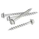 #9 x 1-1/2" SD Connector Screws, 500 pcs 1/4" Hex Drive Heavy-Duty Joist Hanger Screws for Decking,Framing, and Wood-to-Wood Connections, Mechanical Galvanized