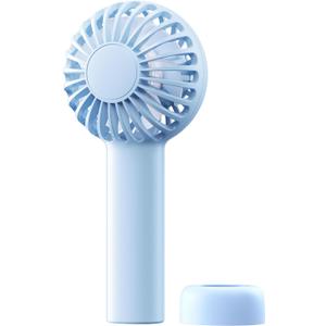 SWEETFULL Mini Portable Fan - Rechargeable Handheld Fan, 3 Speeds Personal Small Hand Gifts for Travel Essentials, Lash, Makeup, Eyelash, Kids, Girls, Women - USB, Cute Design Light Blue
