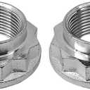 2PCS Axle Nut Shaft Spindle Nuts Compatible with BMW 135I 325XI 328I 330I 335I 528I 550I 740I 740LI M Series X Series Z3 Z4 Z8 Range Rover RUH100030