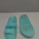 FUNKYMONKEY Women's Comfort Slides Double Buckle Adjustable Plastics Flat Sandals, Size 8