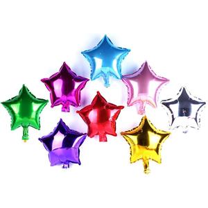 50 pcs 10 Inch Star Balloons, Foil Balloons Party Mylar Balloon Mixed Color for Wedding Birthday Decoration