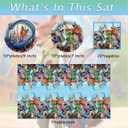 Zootopia2 Party Tableware, 20 Plates and 20 Napkins and Tablecloth 70.2'' x 42.1'' Zootopia Party Birthday Party Decorate Supplies