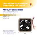 [Upgraded 2026] DA81-06013A Refrigerator Evaporator Fan Motor for Samsung Refrigerator - Compatible with RF28HMEDBSR RF26HFENDSL RF18HFENBSR Series - Replaces DA31-00287A U92C12MS1B3-52 AP5914786