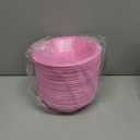 Mifoci 150 Pcs Plastic Bowls Disposable 12 oz Small Party Bowls for Serving Soup Snack Dessert Salad Food for Christmas Wedding Birthday Party Supplies, 7 Inch(Pink)