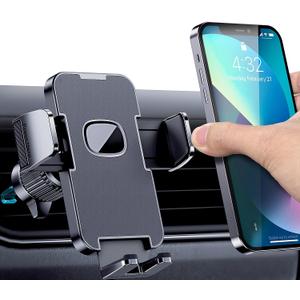 Car Vent Phone Mount for Car [Military-Grade Hook Clip] Phone Stand for Car [Thick Cases Friendly] Air Vent Clip Cell Phone Holder for Smartphone, iPhone, Automobile Cradles Universal