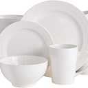 Gibson - 102504.16RM Gibson Home Amelia Court 16 Piece Dinnerware Set, White