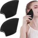 2 Pcs Bian Stone Facial Gua-Sha Tools, Massage Tool with Tooth Edge, Face Guasha Sculpting Tools