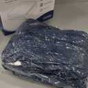 Electric Heated Throw Blanket - Jacquard Checkered Sherpa 50"x60" Fast Heating Bed Blankets with 6 Heating Levels & 4 Hours Auto Off, Over-Heat Protection ETL, Navy Blue