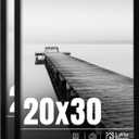 LaVie Home 20x30 Picture Frame 2 Pack, Display Pictures 20 x 30 Poster Frame, 20x30 Black Photo Frame with HD Plexiglass, Display Frame for Vertical or Horizontal, Classic Collection