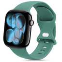 STG Sport Silicone Bands Compatible with Apple Watch Band Ultra 3/2/1 49mm, Series 11/10 46/42mm, 9/8/7 45/41mm, SE 6/5/4 44/40mm, 3/2/1 42/38mm S/M M/L for Women Men, Set of 2 (42mm, 44mm, 45mm, 49mm)