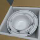Large Ceramic Mixing Bowls, White Kitchen Bowls (1QT/2.3QT/4.6QT), Set of 3 Nesting Bowls for Baking, Cooking, Serving, Prepping, Dough Bread Making Bowl, Microwave and Dishwasher Safe