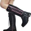 Women's Knee-High Fashion Boots, Comfortable Low Heel Mid Calf Flat Boots for Ladies,Size: 7.5