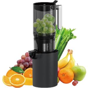 Cold Pressed Juicer,Juice & Pomace Separator,Easy Detachable & Clean,No Blades Slow Masticating,Large Feed Chute,Triple Strainer System,Quick Assembly & Disassembly