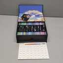 NICETY 144 Colors Acrylic Paint Markers  72 Pack Dual Tip Acrylic Paint Pens with Brush Tip, Water-Based Quick-Dry Non-Bleed Paint Markers for Rock, Wood, Glass, Ceramic, Fabric, and Canvas