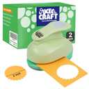 UCEC 2 inch Scallop Circle Punch, Circle Ware Punch, Craft Lever Puncher, DIY Handmade Paper Punches for Paper Crafting Scrapbooking Cards Arts