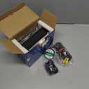 7'' Double Din Car Stereo Build-in Apple Carplay,Bluetooth 5.1 Hand-Free Calling,Touchscreen Car Radio FM,GPS Navigation,Night Vison Backup Camera,USB/TF/Subwoorf/240 watts