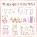Fairy First Birthday Decorations 167Pcs Floral Fairy Themed 1st birthday Party Decorations Include Banner Balloon Arch Kit Boxes Backdrop Cake Topper Paper Tassels for Birthday Party Decorations