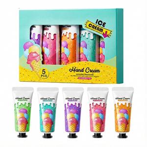 ce Cream Hand Cream Gift Set [5 Pack] - Cute Kawaii Scented Lotion for Dry Hands - Mini Travel Size Moisturizer with Shea Butter - Non-Greasy Christmas Stocking Stuffers for Women & Teen Girls