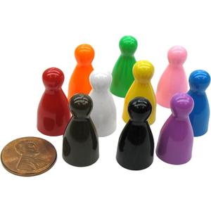  Halma 25mm Pawn Peg Game Pieces Multicolor
