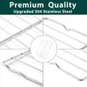 WB48X20249 Oven Rack Cooktop Replacement Parts for GE Oven Rack 304 Stainless Steel 23.7'' x 16'' Stove Rack JGB720DEJ1BB Wire Rack Hotpoint Rack-Flat Gas Range Gliding JGB700SEJ1SS Rack-Oven 1 Pcs