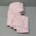 Kimko Pink Buffalo Plaid Duvet Cover Set,Grid Checkered Bedding Set with Zipper Closure,Gentle,Soft,Home Cozy and Breathable 3Pcs:1 Duvet Cover+2 Pillowcase (# 011, Full-71''X87'')