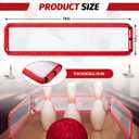 Bowling Pin Backstop Lawn Bowling Backstop Folding Sports Training Equipment for Indoor Outdoor Family Games Adults Sporting Goods Accessories, Red