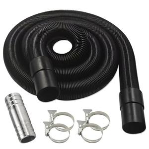 97521 RV Macerator Hose Sewer Kit for Thetford Sani-Con Turbo 400S 500S 600S 700S,1-1/2inch 22FT Camper Sewage Pump Hose/Waste Water Hose with Connect Fitting,4 tightening hoops, Black