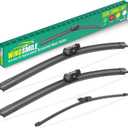 26" 18" 12" Windshield Wiper Blades Replacement for VW Volkswagen Taos 2022 2023 2024 2025 Premium All Weather Front Rear Wipers Set - OEM Quality (Pack of 3)